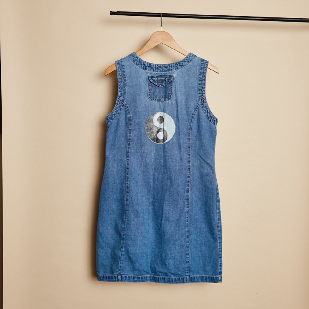 Vintage Yin Yang Denim Dress